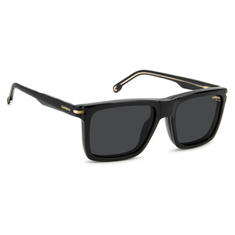 Carrera - Carrera CA 387/C 807 – Occhiali da Vista Uomo Navigator Nero con Clip - On Solare Magnetico Polarizzato - occhiali da vista