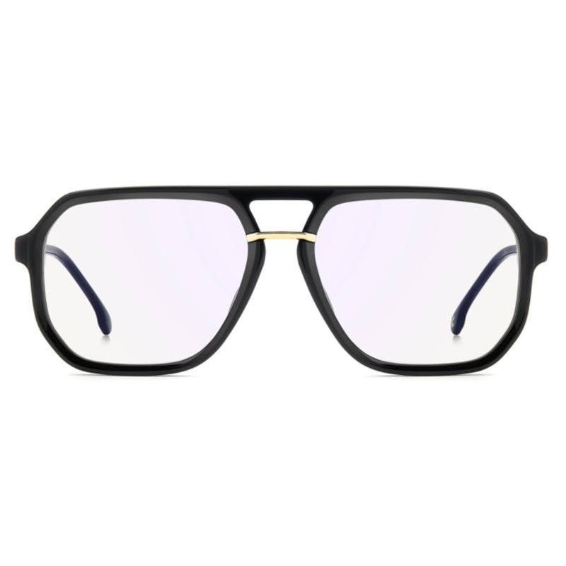 Carrera - Carrera Victory C 23 2M2 – Occhiali da Vista Uomo Navigator Oversize Nero Oro Dettagli Rossi - occhiali da vista