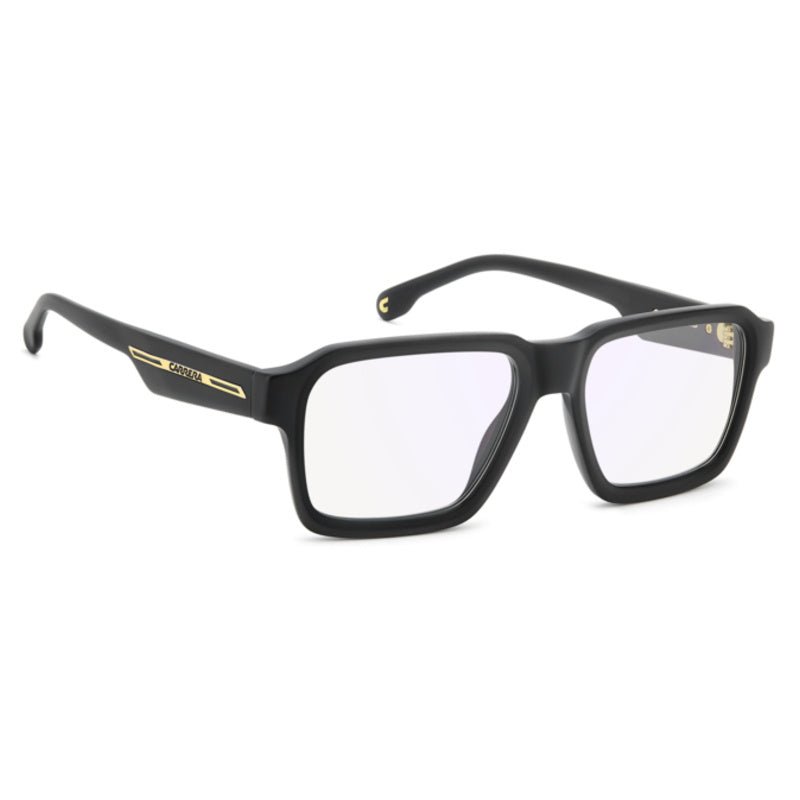 Carrera - Carrera Victory C 24 2M2 – Occhiali da Vista Uomo Squadrati Oversize Nero Opaco Dettagli Oro - occhiali da vista