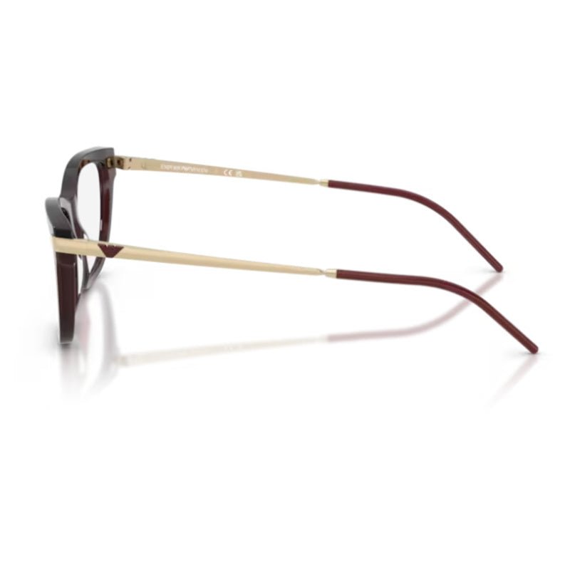 Emporio Armani - Emporio Armani EA3262 6265 – Occhiali da Vista Donna Cat-Eye Bordeaux - occhiali da vista