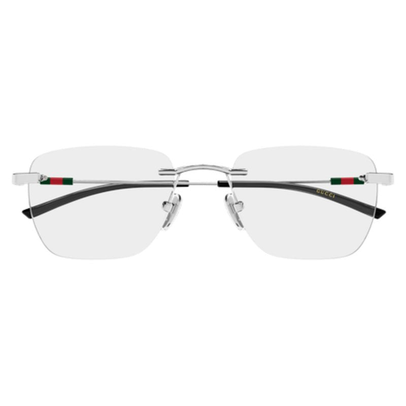 Gucci - Gucci GG2099O 001 – Occhiali da Vista Rimless Unisex Argento Web Gucci Glasant - occhiali da vista