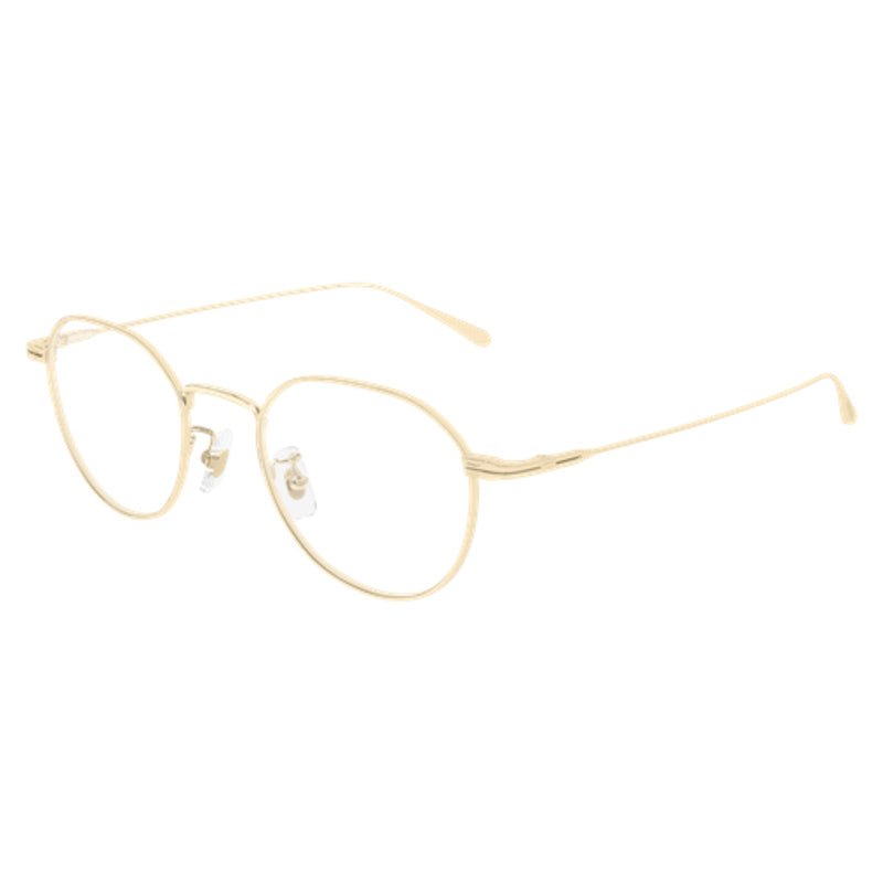 Montblanc - Montblanc MB0476OA 001 – Occhiali da Vista Panto Uomo Oro Full Rim - occhiali da vista