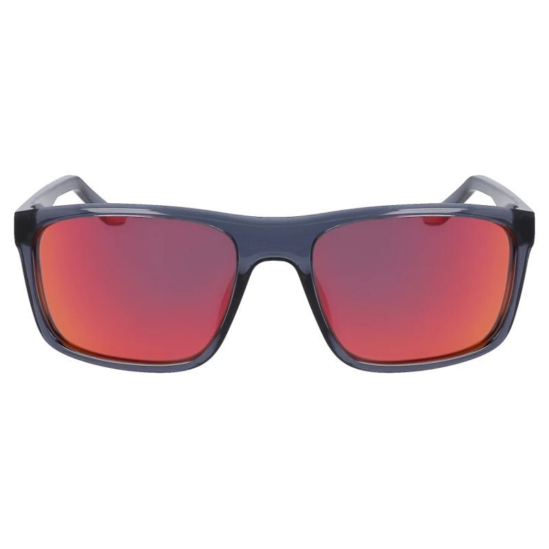NIKE - Nike Fire P N IU8024X 021 – Occhiali da Sole Sportivi Polarizzati Grigio Scuro con Lenti Polar Red Flash - Occhiali da sole