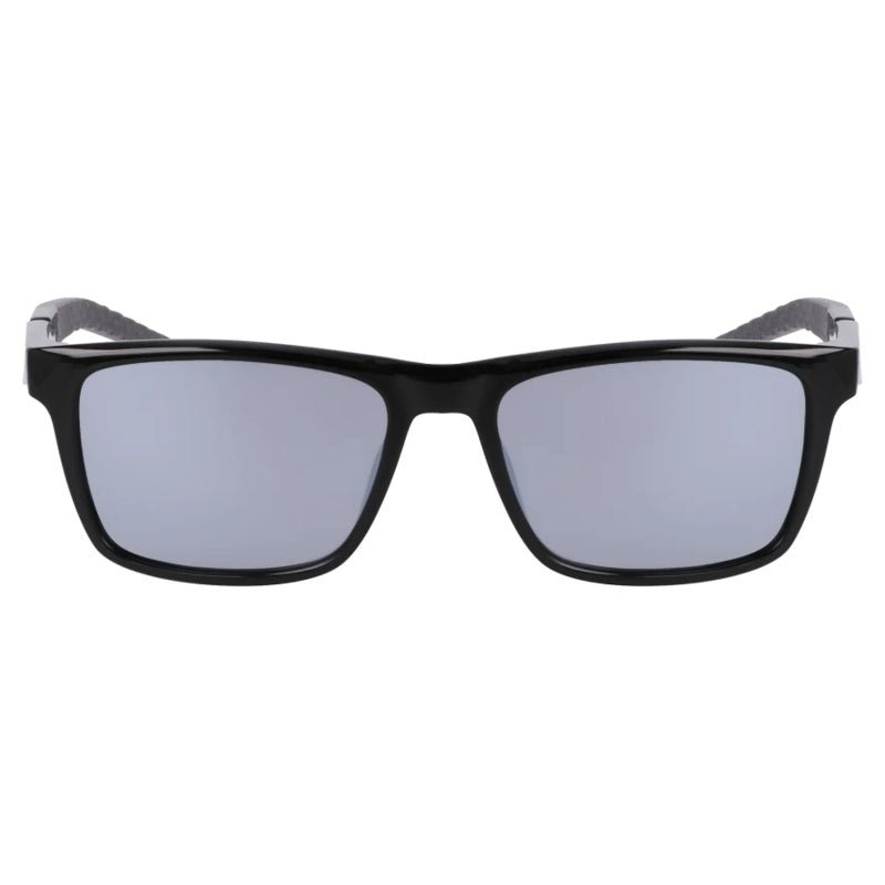 NIKE - Nike Radeon 1 N IU8096X 010 – Occhiali da Sole Sportivi Nero Opaco con Lenti Silver Flash - Occhiali da sole