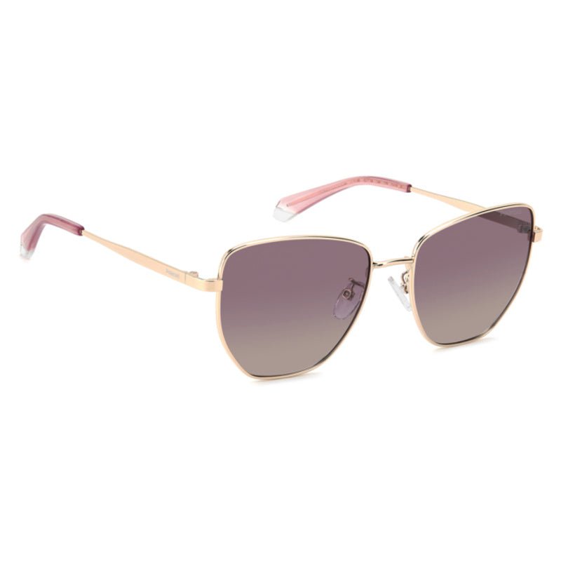 POLAROID - Occhiali da Sole Polaroid PLD 4204/G/S/X DDB Donna - Farfalla Oro Rosa Lenti Viola - Occhiali da Sole