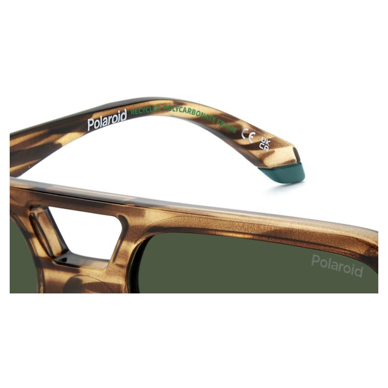 POLAROID - Occhiali da Sole Polaroid PLD 6250/S/X 9N4 Uomo - Navigator Avana Doppio Ponte Polarizzati - Occhiali da Sole
