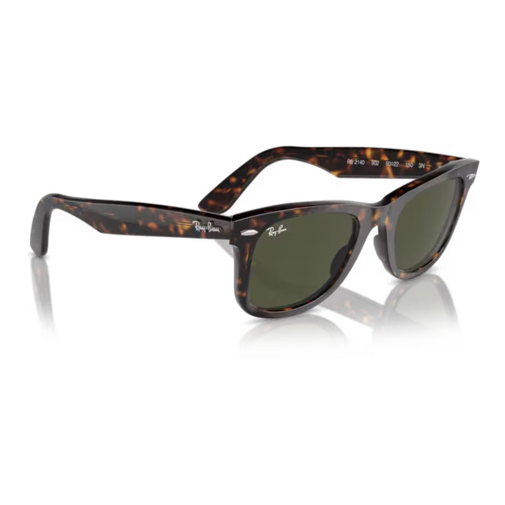 Ray-Ban - Ray-Ban RB2140 Original Wayfarer Classic 902 – Occhiali da Sole Tartarugati con Lenti Verdi -