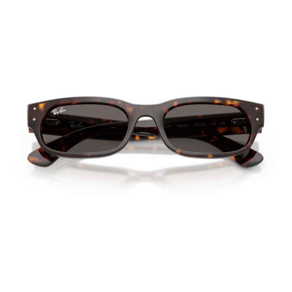 Ray-Ban - Ray-Ban RB2236 902/B1 – Occhiali da Sole Havana con Lenti Grigio Scuro -