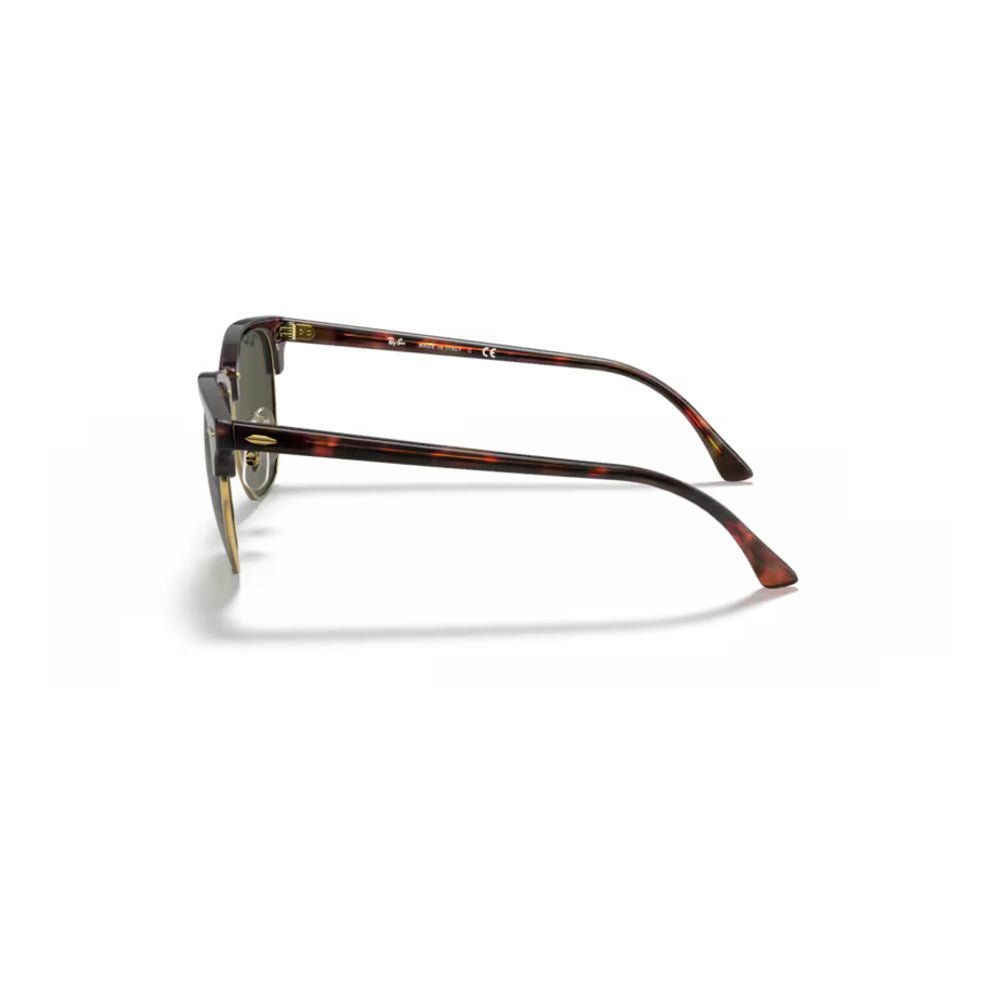 Ray-Ban - Ray-Ban RB3016 Clubmaster Classic W0366 – Occhiali da Sole Tartarugati con Lenti Verdi -