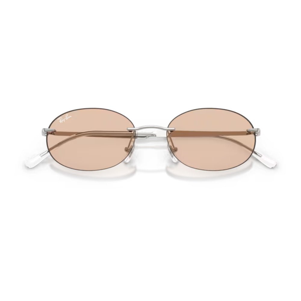 Ray-Ban - Ray-Ban RB3767 003/MG – Occhiali da Sole Argento con Lenti Ambra Transitions® -