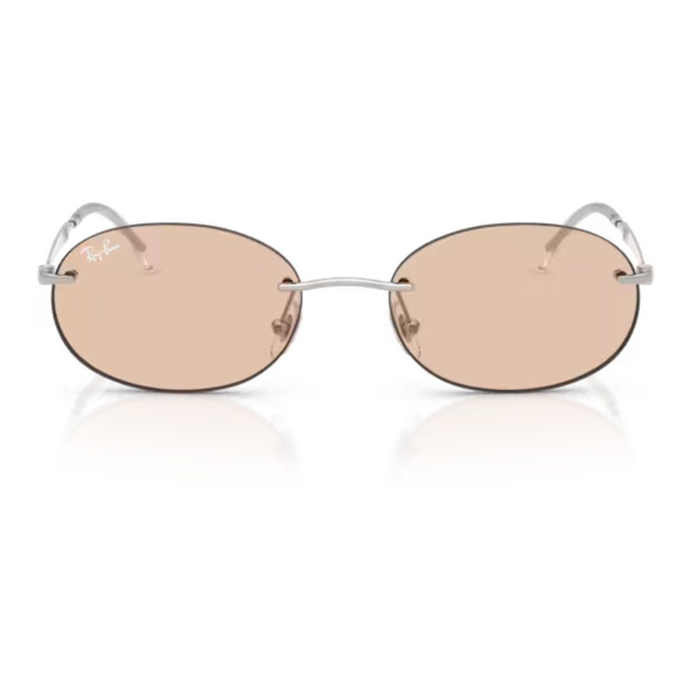 Ray-Ban - Ray-Ban RB3767 003/MG – Occhiali da Sole Argento con Lenti Ambra Transitions® -
