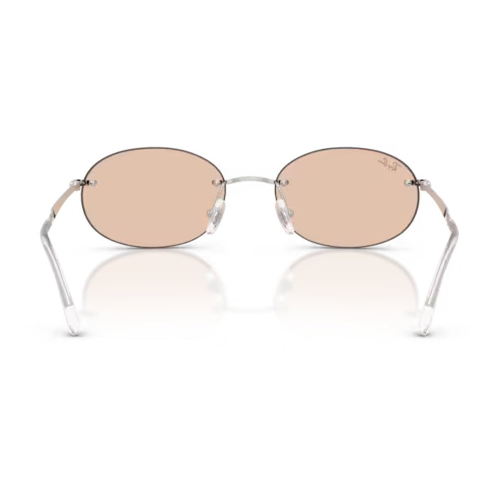 Ray-Ban - Ray-Ban RB3767 003/MG – Occhiali da Sole Argento con Lenti Ambra Transitions® -