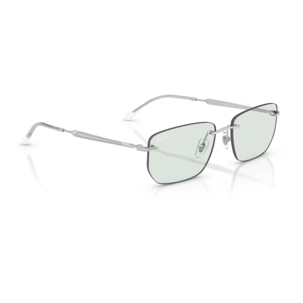 Ray-Ban - Ray-Ban RB3768 003/M1 – Occhiali da Sole Argento con Lenti Smeraldo Transitions® -