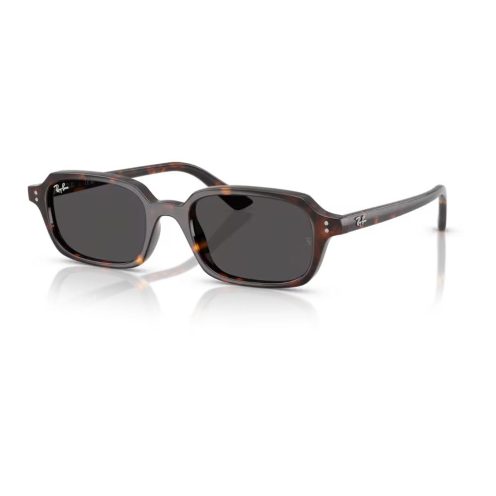 Ray-Ban - Ray-Ban RB4455 Zuri Bio-Based 135987 – Occhiali da Sole Havana e Lenti Grigio Scuro -