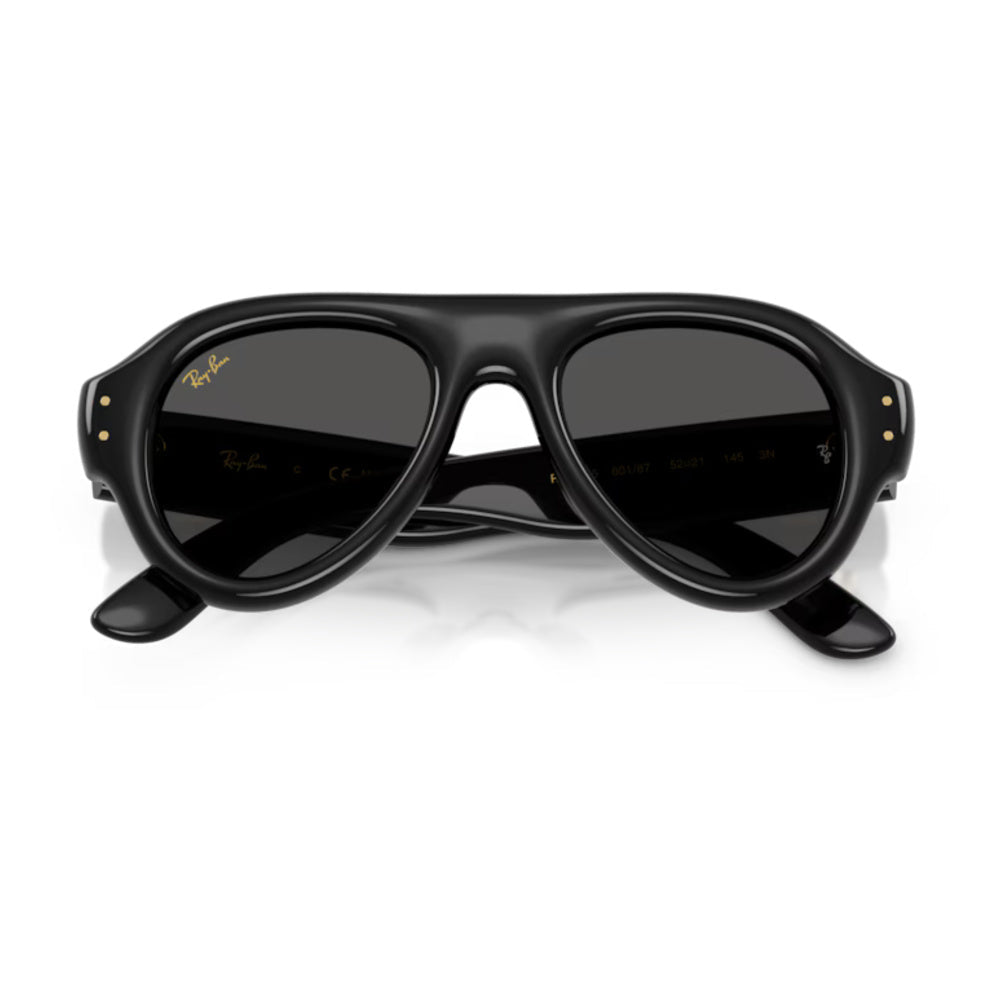 Ray-Ban - Ray-Ban RB4925 Aviator Puffer 601/87 – Occhiali da Sole Neri Unisex -