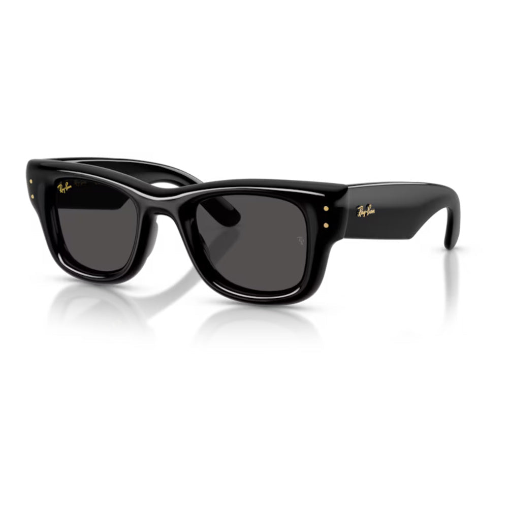 Ray-Ban - Ray-Ban RB4940 Wayfarer Puffer 601/87 – Occhiali da Sole Neri con Lenti Ultra Black -