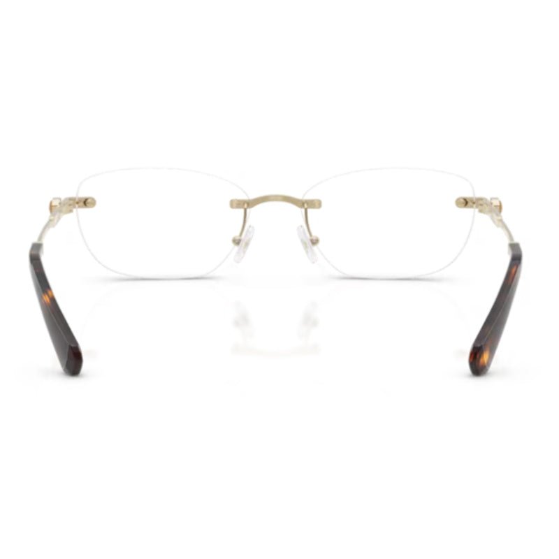 Swarovski - Swarovski SK1037 4028 – Occhiali da Vista Rimless Oro Pallido Donna - occhiali da vista