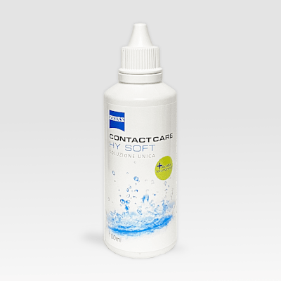 Zeiss - Zeiss Contact Care HY SOFT 100 ml – Soluzione Unica per Lenti a Contatto Morbide con Acido Ialuronico - Liquidi manutenzione lenti a contatto
