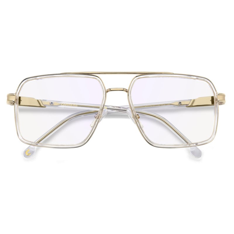 Carrera - Carrera 1146 REJ – Occhiali da Vista Uomo Navigator Doppio Ponte Oro Cristallo Trasparente - occhiali da vista