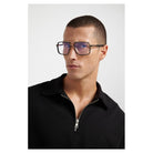 Carrera - Carrera 1146 REJ – Occhiali da Vista Uomo Navigator Doppio Ponte Oro Cristallo Trasparente - occhiali da vista