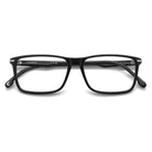 Carrera - Carrera 382 807 – Occhiali da Vista Uomo Rettangolari Nero Lucido Dettagli Argento - occhiali da vista