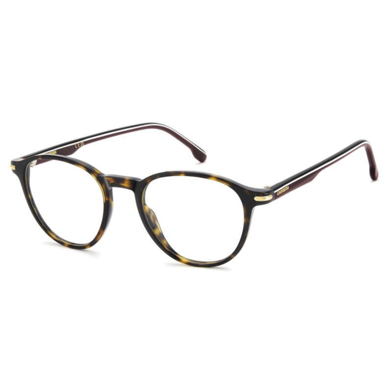 Carrera - Carrera 383 086 – Occhiali da Vista Unisex Pantos Avana Tartarugato Ponte a Chiave Dettagli Oro - occhiali da vista