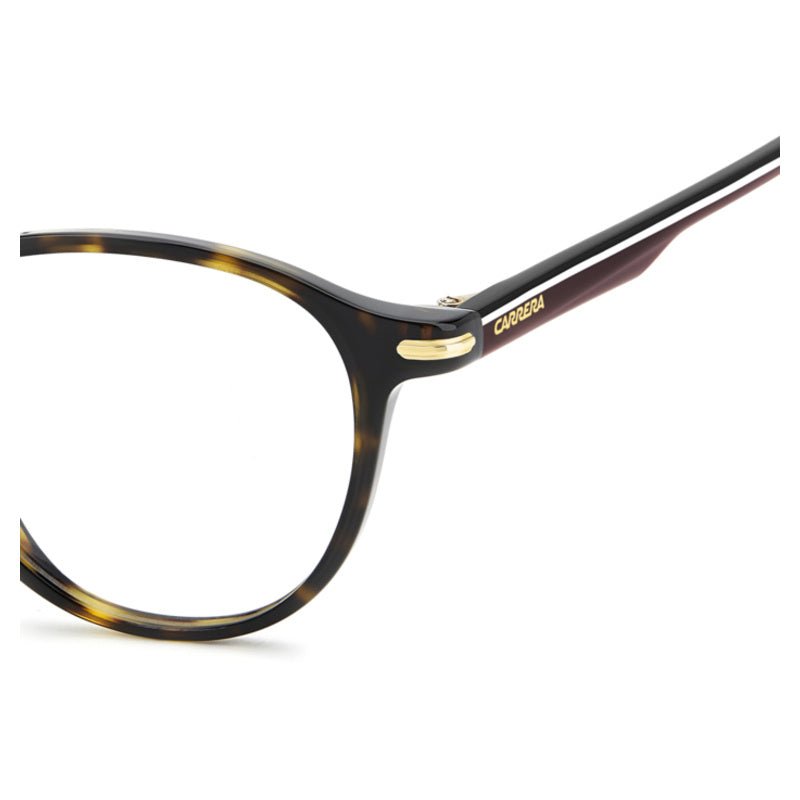 Carrera - Carrera 383 086 – Occhiali da Vista Unisex Pantos Avana Tartarugato Ponte a Chiave Dettagli Oro - occhiali da vista