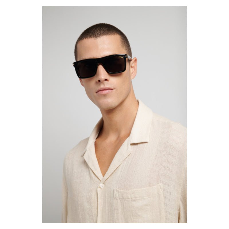 Carrera - Carrera CA 387/C 086 – Occhiali da Vista Uomo Navigator Avana Tartarugato con Clip - On Solare Magnetico - occhiali da vista