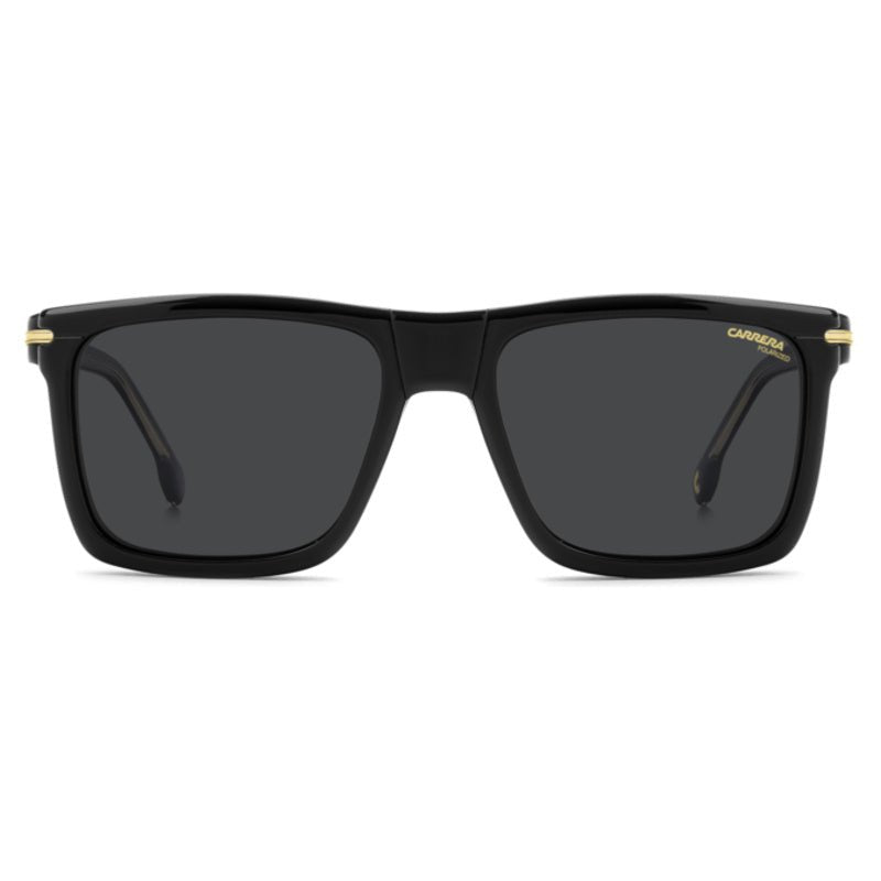 Carrera - Carrera CA 387/C 807 – Occhiali da Vista Uomo Navigator Nero con Clip - On Solare Magnetico Polarizzato - occhiali da vista