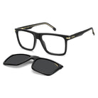 Carrera - Carrera CA 387/C 807 – Occhiali da Vista Uomo Navigator Nero con Clip - On Solare Magnetico Polarizzato - occhiali da vista