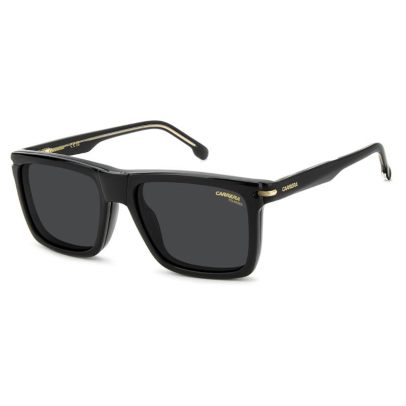 Carrera - Carrera CA 387/C 807 – Occhiali da Vista Uomo Navigator Nero con Clip - On Solare Magnetico Polarizzato - occhiali da vista
