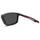 Carrera - Carrera CA 8933/C BLX – Occhiali da Vista Uomo Sportivi Nero Rosso con Clip - On Solare Magnetico - occhiali da vista