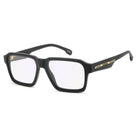 Carrera - Carrera Victory C 24 2M2 – Occhiali da Vista Uomo Squadrati Oversize Nero Opaco Dettagli Oro - occhiali da vista