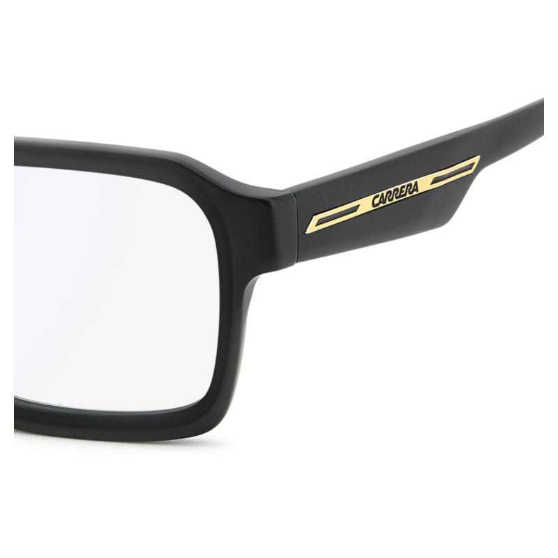 Carrera - Carrera Victory C 24 2M2 – Occhiali da Vista Uomo Squadrati Oversize Nero Opaco Dettagli Oro - occhiali da vista