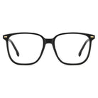 Carrera Opt Woman - Carrera 3090 807 – Occhiali da Vista Unisex Squadrati Nero Lucido Dettagli Oro - occhiali da vista