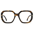 Carrera Opt Woman - Carrera 3097 EX4 – Occhiali da Vista Donna Esagonali Oversize Tartarugato Marrone - occhiali da vista