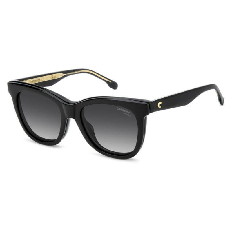Carrera Opt Woman - Carrera CA 3098/C 807 – Occhiali da Vista Donna Cat - Eye Nero con Clip - On Solare Magnetico - occhiali da vista