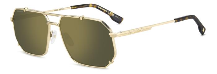 DSQUARED2 - Dsquared2 D2 0175/S – J5G/CW Gold / Green Mirror | Aviator Geometrico - 