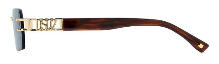 DSQUARED2 - Dsquared2 D2 0189/S - 001 000 – Oro / Blue | Rimless Geometrico - 