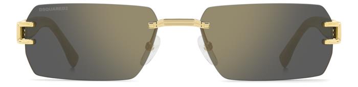 DSQUARED2 - Dsquared2 D2 0189/S/SE 000/JO Rose Gold | Rimless Icon con Catena - 