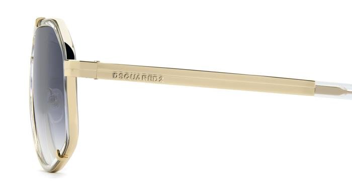 DSQUARED2 - Dsquared2 D2 0190/S 900/08 Crystal | Aviator Trasparente & Oro - 