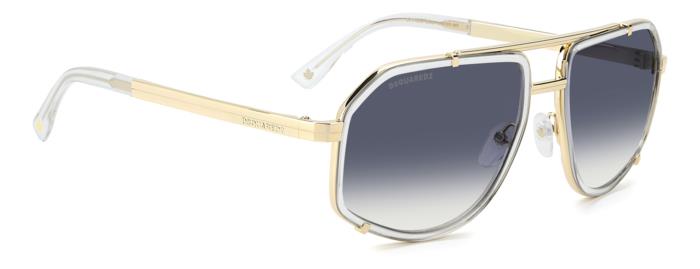 DSQUARED2 - Dsquared2 D2 0190/S 900/08 Crystal | Aviator Trasparente & Oro - 