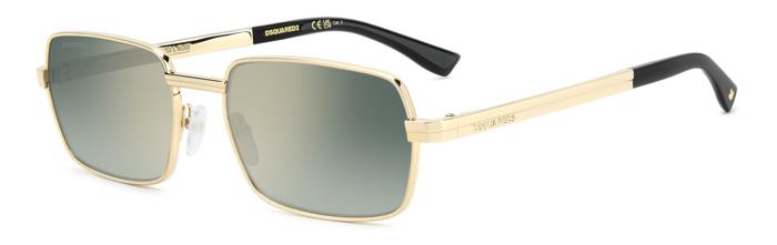 DSQUARED2 - Dsquared2 D2 0192/S - 000 EZ – Oro / Green Shaded Flash | Geometrico Luxury - 