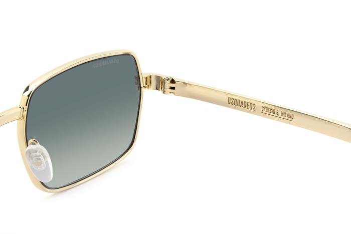 DSQUARED2 - Dsquared2 D2 0192/S - 000 EZ – Oro / Green Shaded Flash | Geometrico Luxury - 