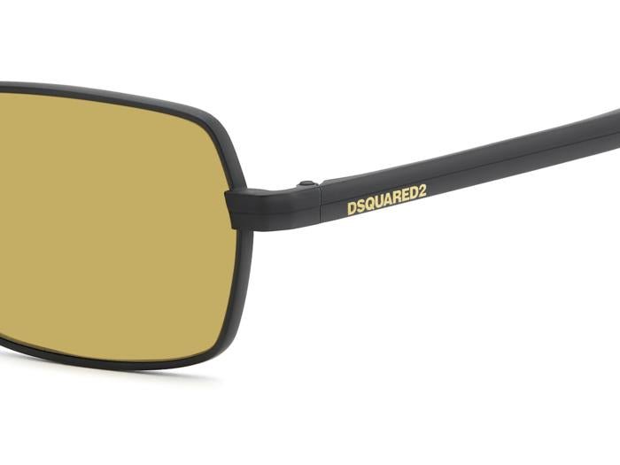 DSQUARED2 - Dsquared2 D2 0192/S - 003/70 – Matt Black / Brown | Geometrico Minimal - 