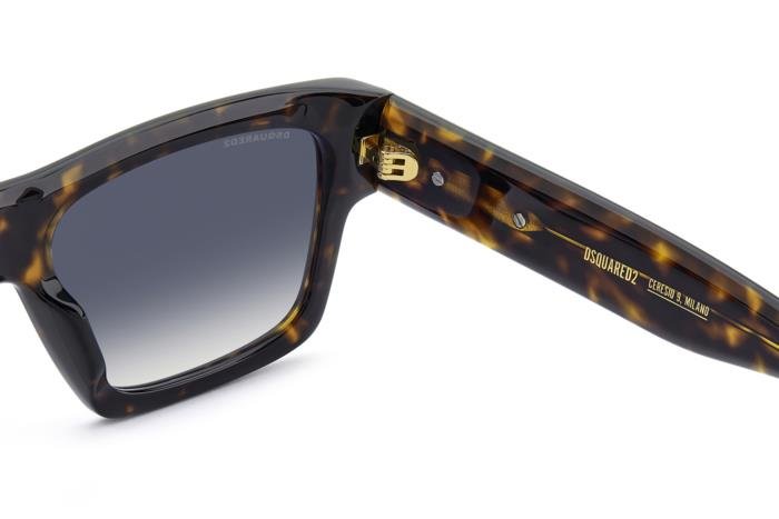 DSQUARED2 - Dsquared2 D2 0198/S 086/08 Havana | Bold Square Havana Style - 