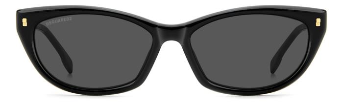 DSQUARED2 - Dsquared2 D2 0209/G/S - 807 IR – Nero / Grey | Cat - Eye Bold - 