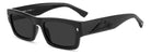 Dsquared2 Icon - Dsquared2 Icon 0027/S 003/IR Matt Black | Rettangolare Opaco con Logo Icon - 