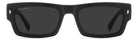 Dsquared2 Icon - Dsquared2 Icon 0027/S 003/IR Matt Black | Rettangolare Opaco con Logo Icon - 