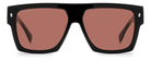 Dsquared2 Icon - Dsquared2 Icon 0030/S OIT/U1 Black Red | Rettangolare Bold con Lente Rosé - 